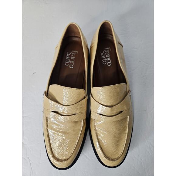 Chunky Y2K Design Shoes Franco Sarto Size 9 Womens Balin Lug Sole Penny Loafer - Picture 3 of 7